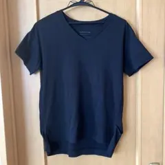 BAYFLOW シルケットVネック半袖Tシャツ・黒のサムネイル