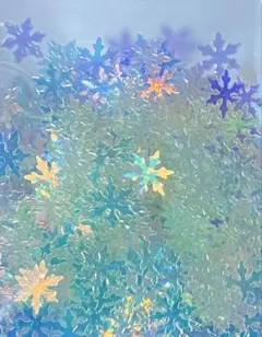 135 雪の結晶スパンコール薄い緑色