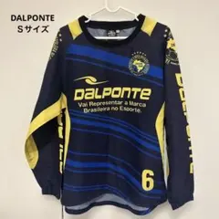 DALPONTE ピステ 長袖 S ネイビー/イエロー