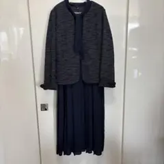 a.v.v. ネイビー ワンピーススーツ 卒業式•入学式　セレモニースーツ