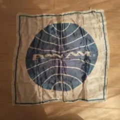 PAN AM ハンカチ 青/白 円形ロゴ