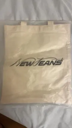 NEWJEANS ロゴ トートバッグ クリーム色