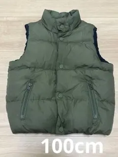 babyGap ダウンベスト 100cm オリーブグリーン 男の子 緑 冬服