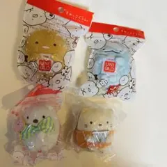すみっコぐらし　手のりぬいぐるみ　コレクション　一条工務店・ユニクロ　4点セット
