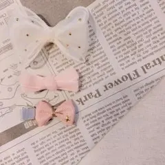 ヘアピン ヘアクリップ  リボン ヘアバンド ベビー キッズ