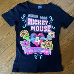 古着　ディズニー　ミッキー レディースTシャツ　Mサイズ　ブラック