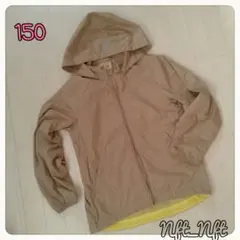 オリーブ色 フード付き マウンテンパーカー 150a
