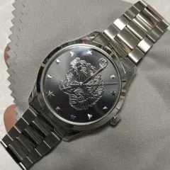美品 GUCCI グッチ タイガーヘッド Gタイムレス ブラック文字盤 箱付き 