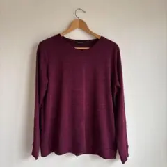 francaiseベルーナ　ニット　Ｖネックセーター　LLサイズ　ボルドー
