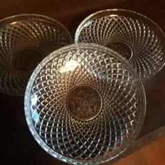 昭和レトロ　ヴィンテージ ガラスプレート3枚
