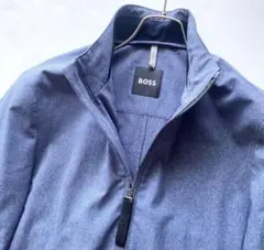 【美品】ヒューゴボス BOSS 現行ロゴ 薄手ハーフコート 44 S-Mのサムネイル