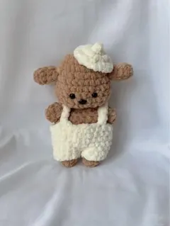 編み物　あみぐるみ　ハンドメイド　犬　一点物