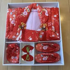 七五三 着物 被布セット 赤 寿箱入り 被布コート付き【京都】 七五三 着物 被布セット 赤 寿箱入り 被布コート付き【京都】 - メルカリ