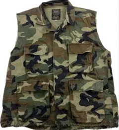 迷彩 ベスト カモフラ メンズ