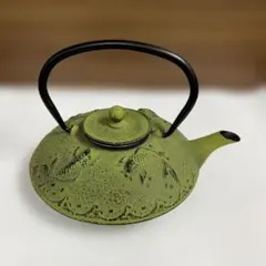 8）パープルブルーさくら鉄壺 提梁壷 煮茶壷 茶道具 鉄分補給 鉄器 鉄