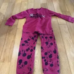 ミッキーマウス パジャマ 上下セット 赤