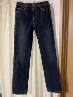 130 ジーパン　デニムパンツ ウエストゴム ストレッチ　ジーンズ