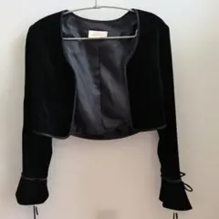 ボレロジャケット黒9号　レディース