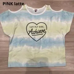 PINKLATTE 肩見せ タイダイ Tシャツ XS 150cm