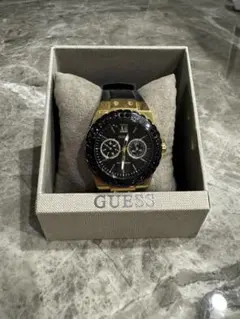 稼働】GUESS 腕時計 GW0200G1 クォーツ ゴールド ブラック - メルカリ