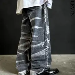 LEVI'S STRONG 総柄 ブラックジーンズ skateboardingのサムネイル
