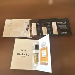 CHANEL N°5 香水とDIOR、グレードボーテ、コスメデコルテサンプル