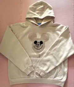 ミッキーマウス フリースフード付きトレーナー ピンク