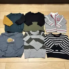 トレーナー 3点・裏起毛トレーナー3点 まとめ売り80cm