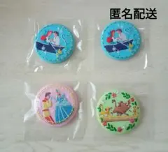 Disney Characters 刺繍缶バッジ　4個セット　匿名配送