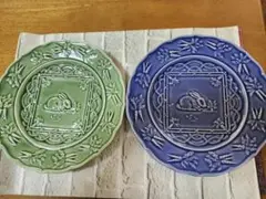 マジョリカタイル 日本製 フルーツバスケット レリーフ 4枚セット