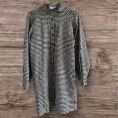 【SALE中】レディースチェック柄チュニックワンピースFサイズ