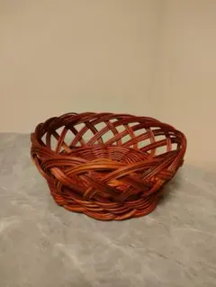 ブラウンラタン製 果物かご•みかんかご