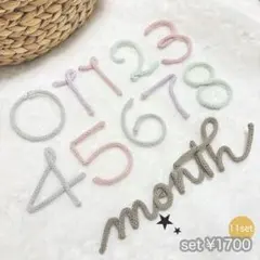 セット販売　月齢フォト　マンスリー　ニューボーン　レターバナー　ウールレター