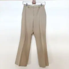 ユニクロ UNIQLO EZYフレアアンクルパンツ ベージュ スラックス