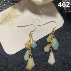 14kgf・バイカラーܸ⁺˳✿エチオピアオパールのピアス