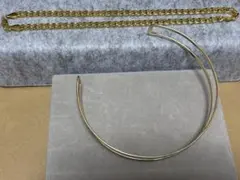 【yukico.crochet様専用】ネックレス18KGF ・チョーカーまとめ