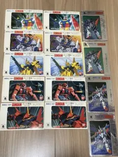 機動戦士ガンダムGUNDAM カード再生シール 7種類14枚セットのサムネイル