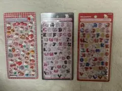正規品サンリオハローキティ第2弾　アルファベットボンボンドロップシール3種セット