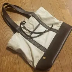 コースKOOS底レザーキャンバストートバッグのサムネイル
