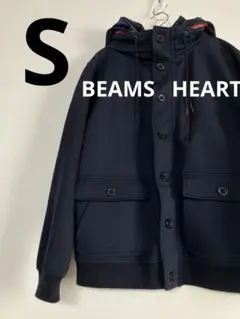 BEAMS HEART / メンズ紺スエットパーカー　ネイビー男女◎中古