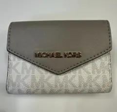MICHAEL KORS グレー キーケース レザー