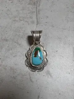 NAVAJO ナバホ TW刻印 ターコイズネックレストップ ペンダントトップ