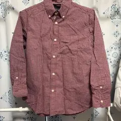 GapKids 赤チェック 長袖シャツ 140