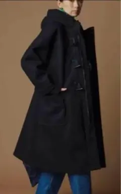FORME 東原亜希　スタンドカラーロングコート　ブラック　1 FORME 東原亜希 スタンドカラーロングコート ブラック 1