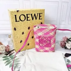 LOEWE バスケットバッグ ピンクaeのサムネイル