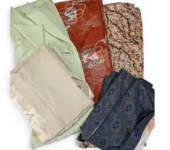 まとめて★小紋・羽織り★着物セット いろいろ★５点★ 花柄★紬