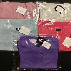 新品 Basiqu 半袖 ニット ラメ 《５枚セット》Ｕ⑨