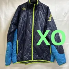値下げ umbro キルティングジャケット ネイビー/青 XO
