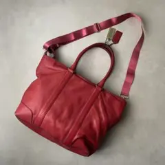 COACH✨ビジネストートバッグ　レガシー　オールレザー　チャーム　A4PC