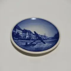 北欧風 青絵 小皿 直径8.3cm おしゃれ